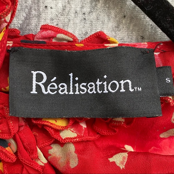 Realisation Par Red Floral Midi Dress - Picture 6 of 6